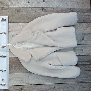 H&M Trend cream teddy oversize chic coat S